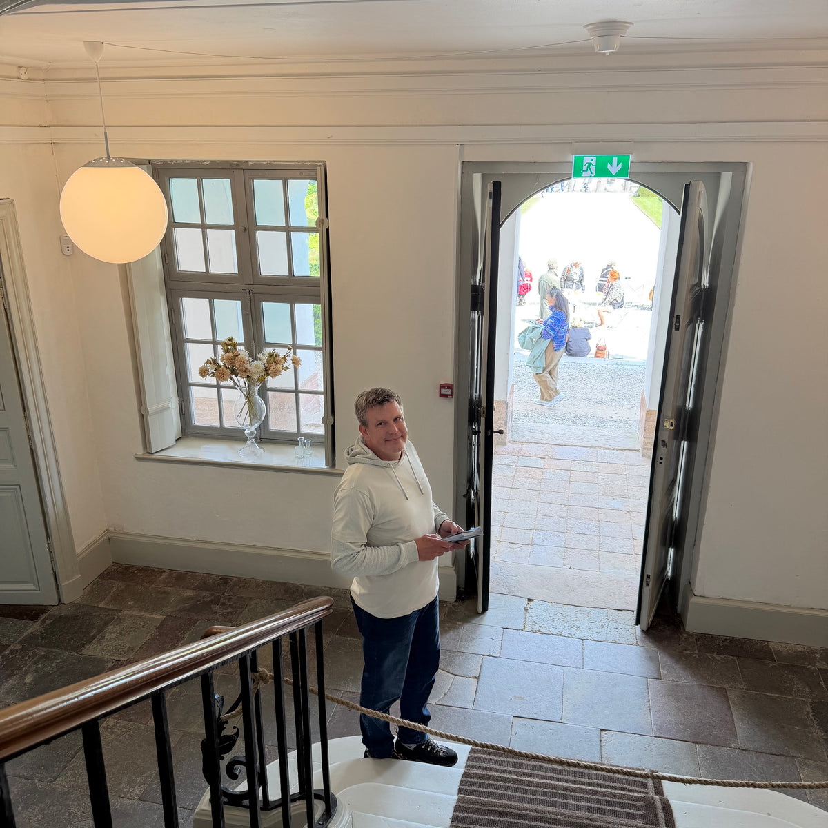 Ehrenamtlicher Helfer auf Schloss Marienlyst