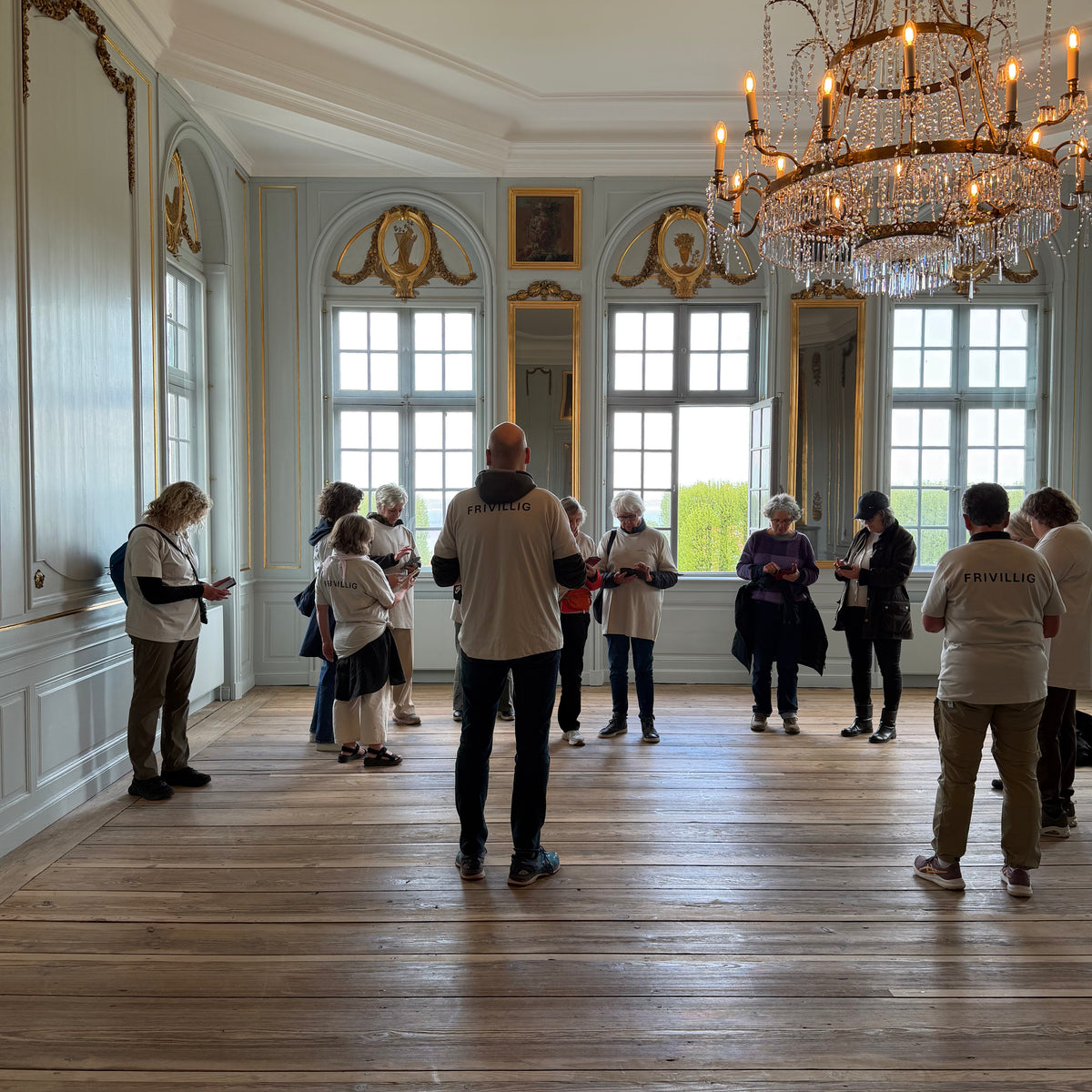 Ehrenamtlicher Helfer auf Schloss Marienlyst